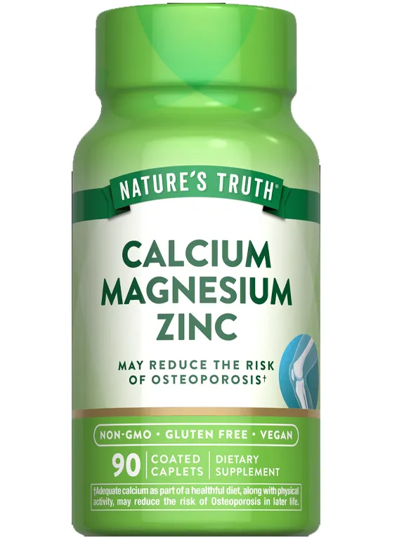 Calcium Magnesium Zinc - 90 Coated Caplets Calcium Magnesium Zinc - 90 Coated Caplets